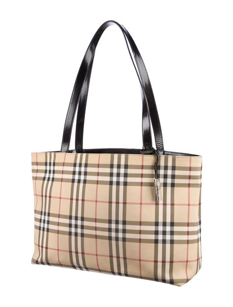 burberry black nova check handbag|Burberry nova check tote price.